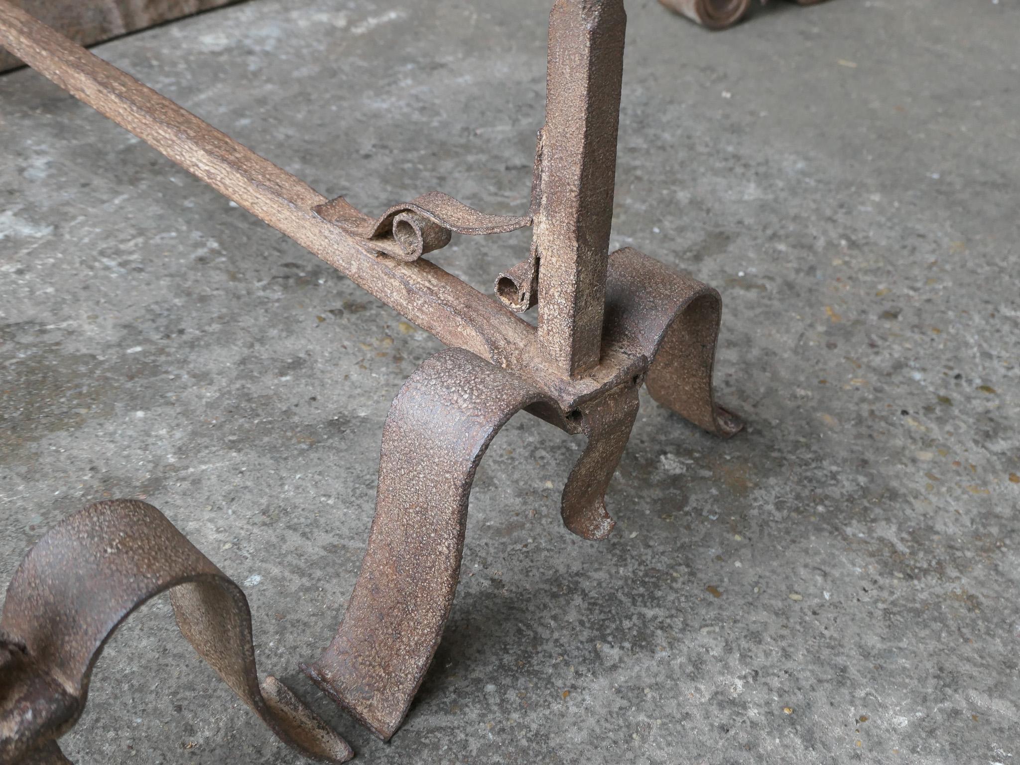 French Napoleon III Period Andirons or Firedogs For Sale 5