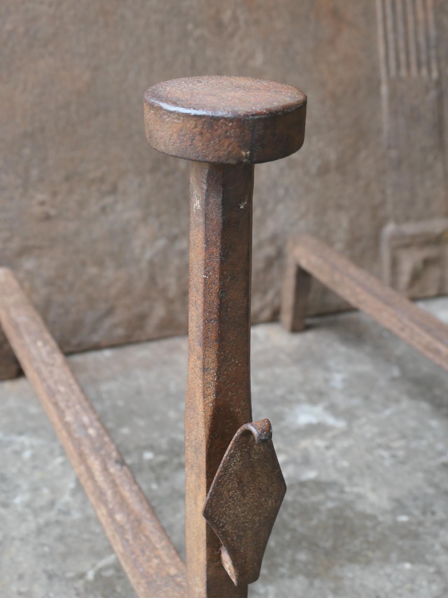 French Napoleon III Period Andirons or Firedogs For Sale 5
