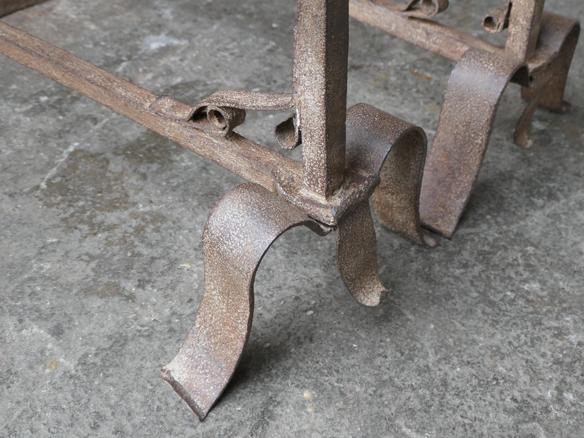 French Napoleon III Period Andirons or Firedogs For Sale 6