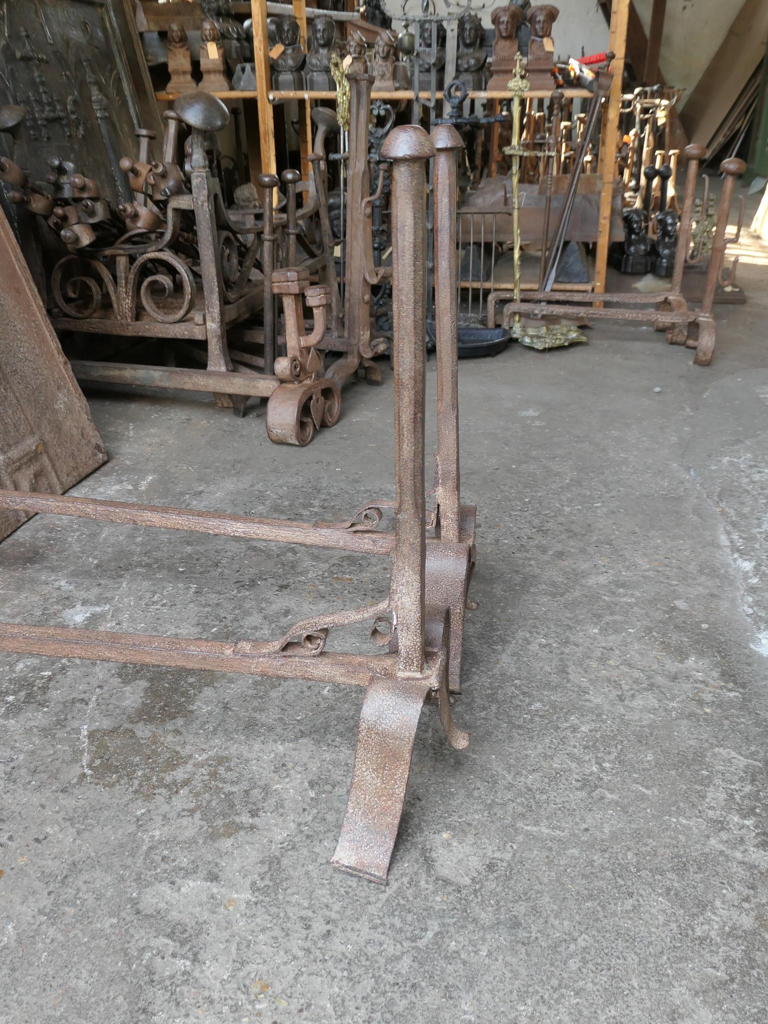 French Napoleon III Period Andirons or Firedogs For Sale 7