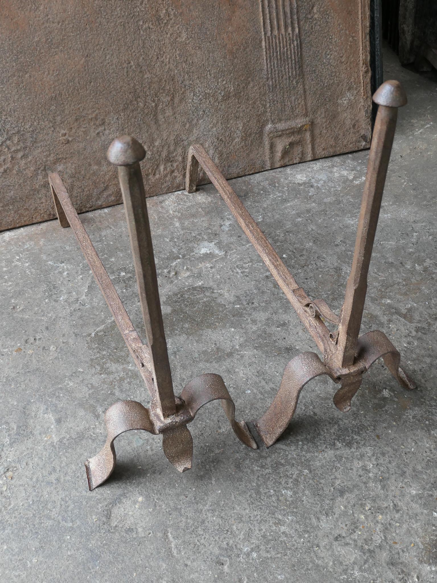 French Napoleon III Period Andirons or Firedogs For Sale 2