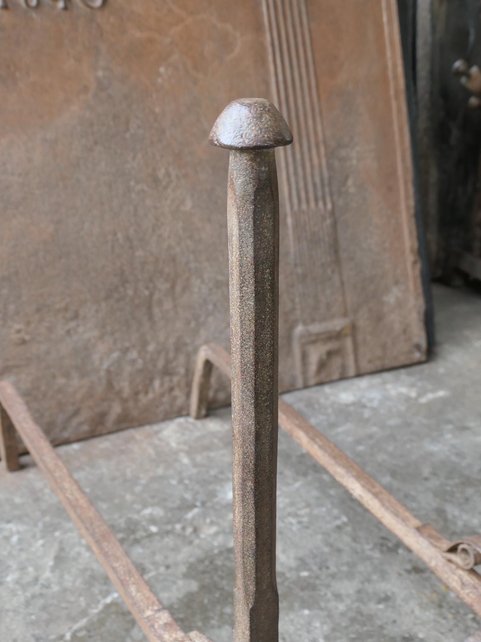 French Napoleon III Period Andirons or Firedogs For Sale 3