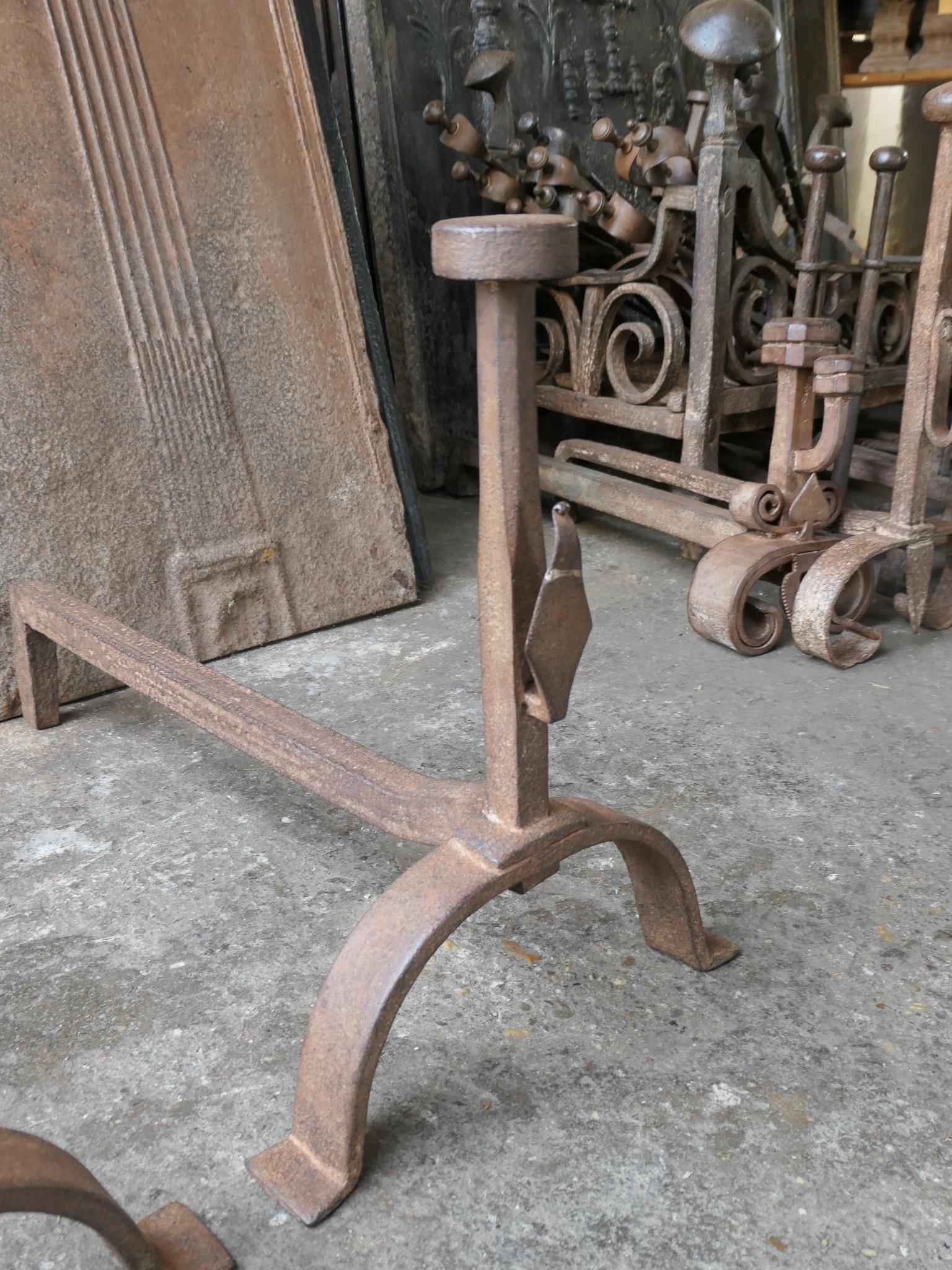 French Napoleon III Period Andirons or Firedogs For Sale 3