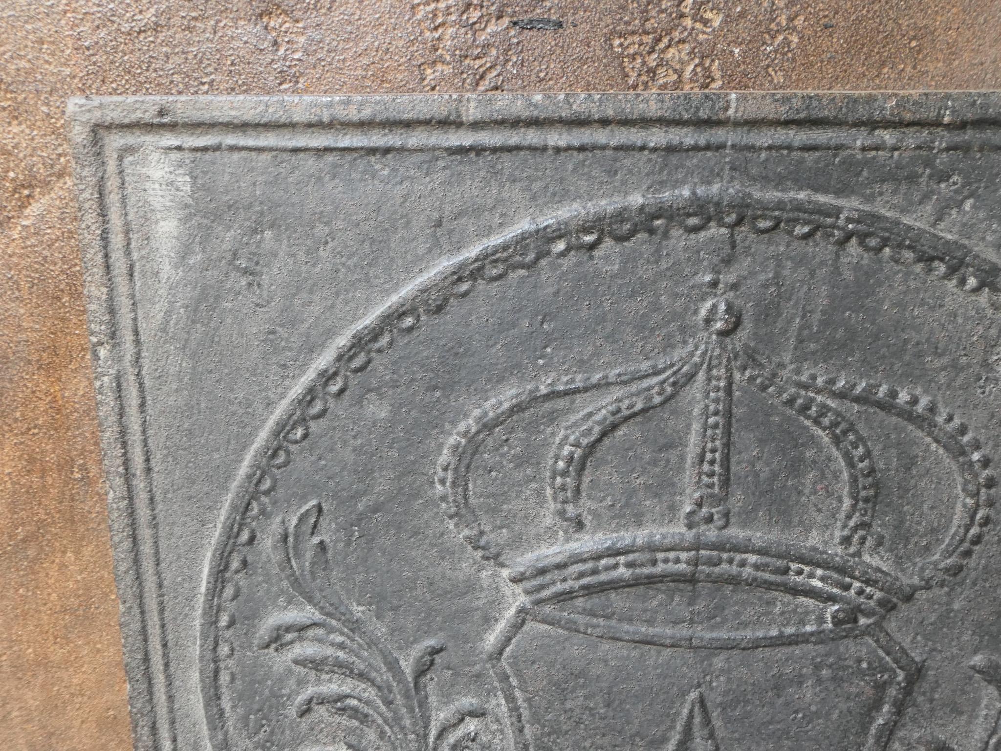 Parafuoco francese del periodo Napoleone III con 