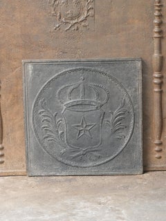 French Napoleon III Period 'Arms of France' Fireback / Backsplash, 19th Century