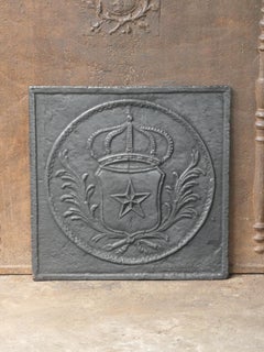 Plaque de cheminée / dosseret d'époque Napoléon III, 19e siècle