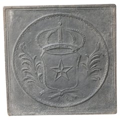 Plaque de cheminée / dosseret d'époque Napoléon III, 19e siècle