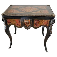 French Napoleon III Period Boulle Inlaid fliptop Games Table 