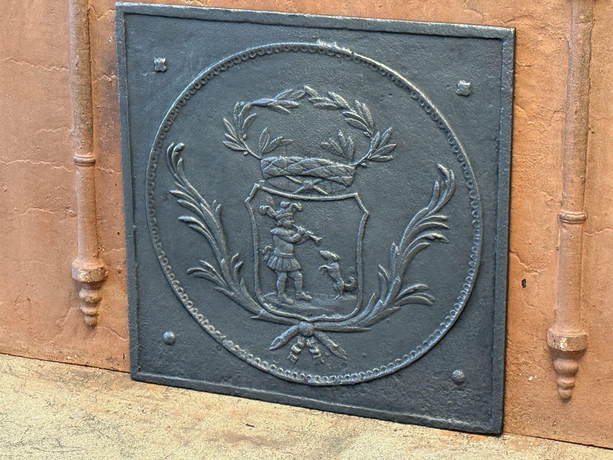 Français Plaque de cheminée / dosseret 