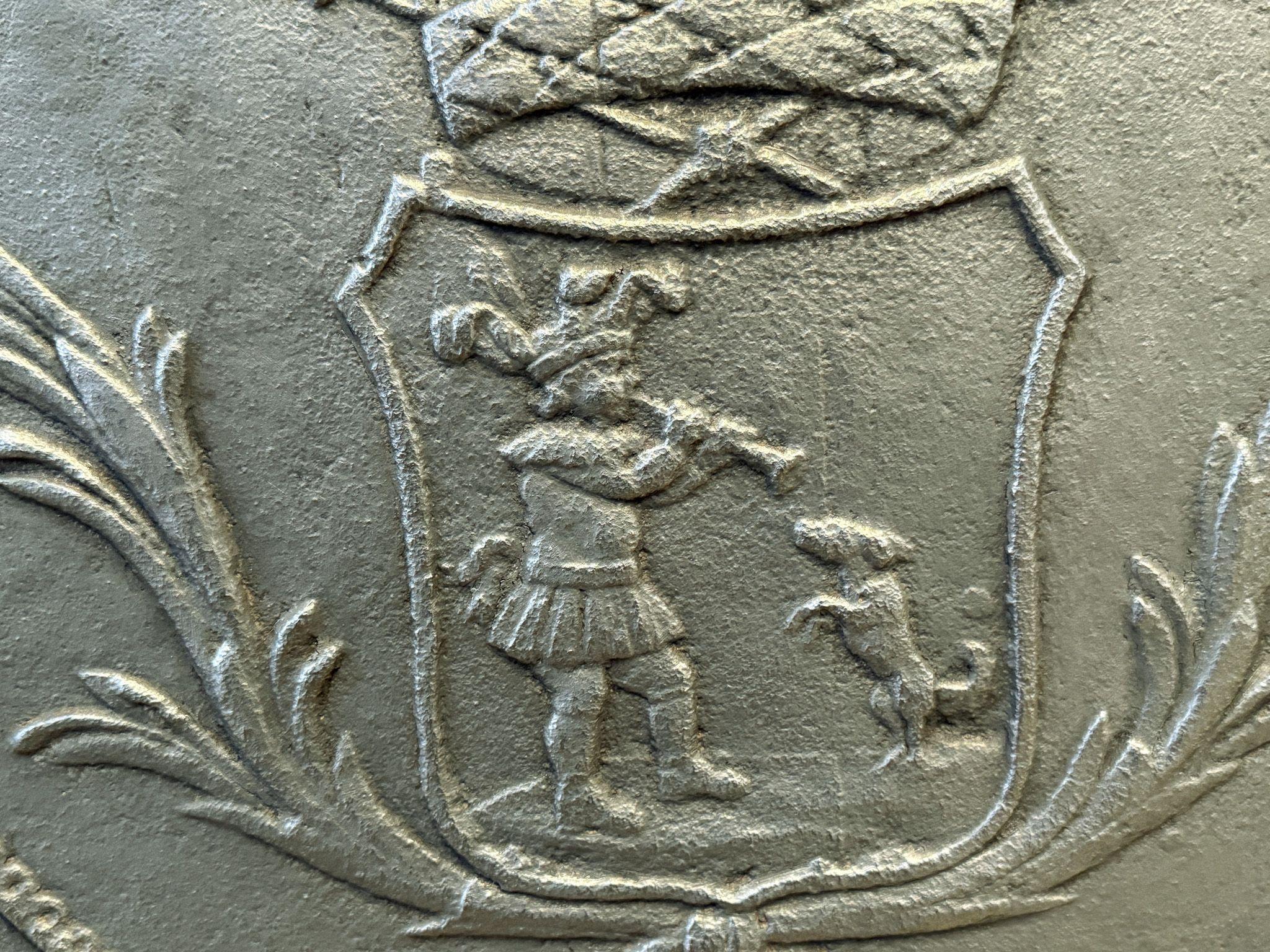 XIXe siècle Plaque de cheminée / dosseret 