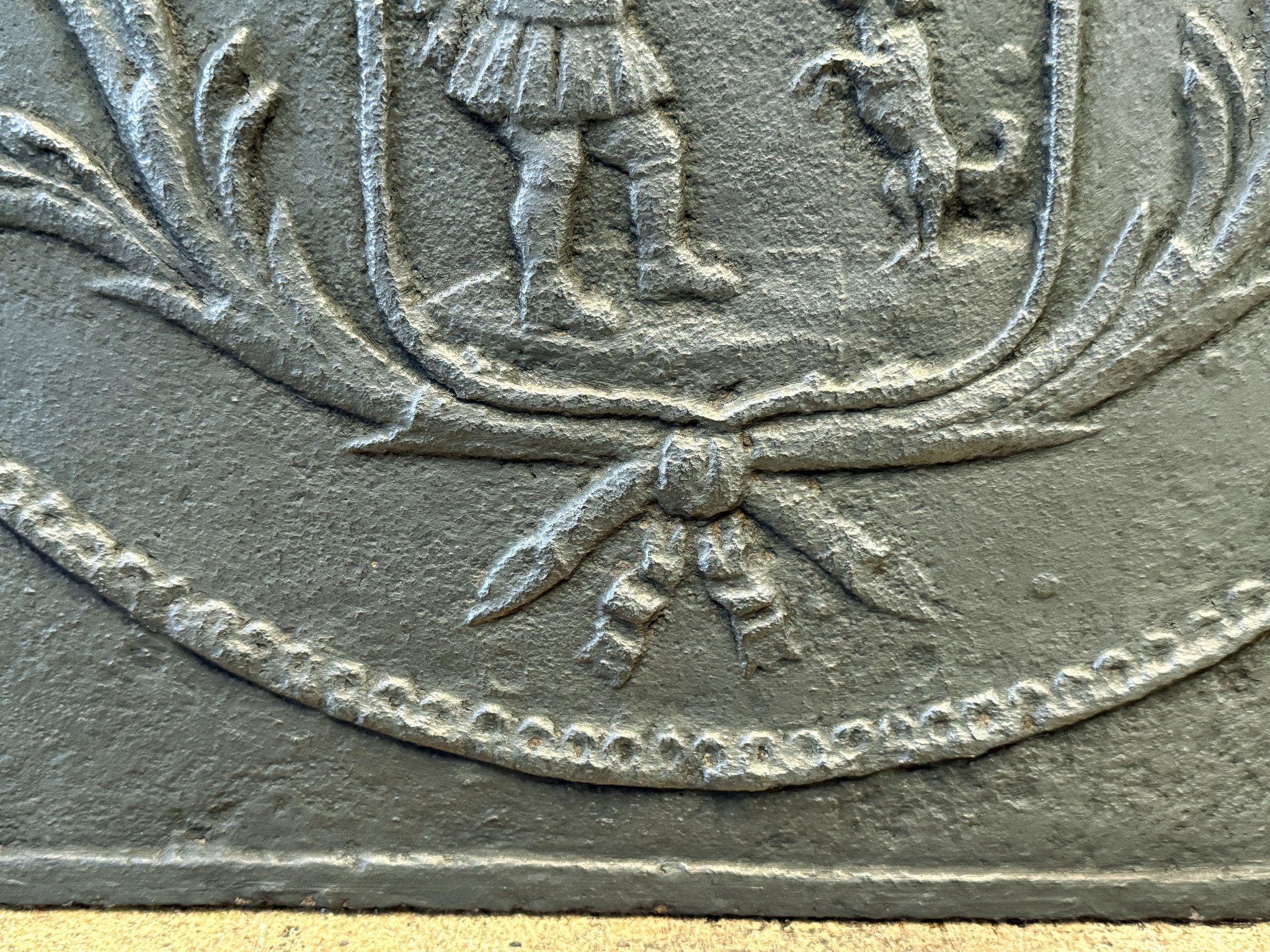 Plaque de cheminée / dosseret 