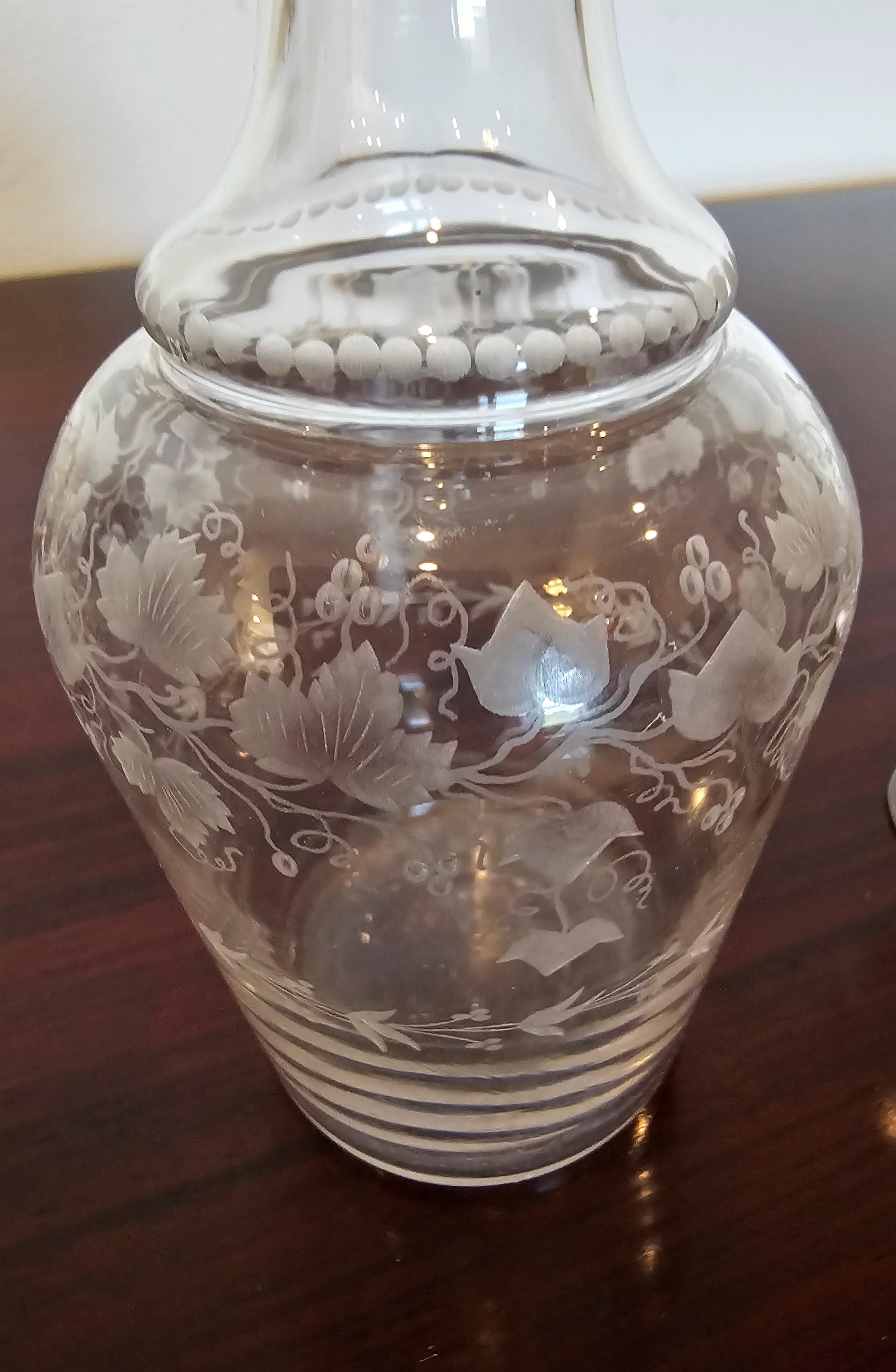 Französisches Cave a Liqueur-Service-Set aus ebonisiertem Kristall, Napoleon III.-Periode im Angebot 4