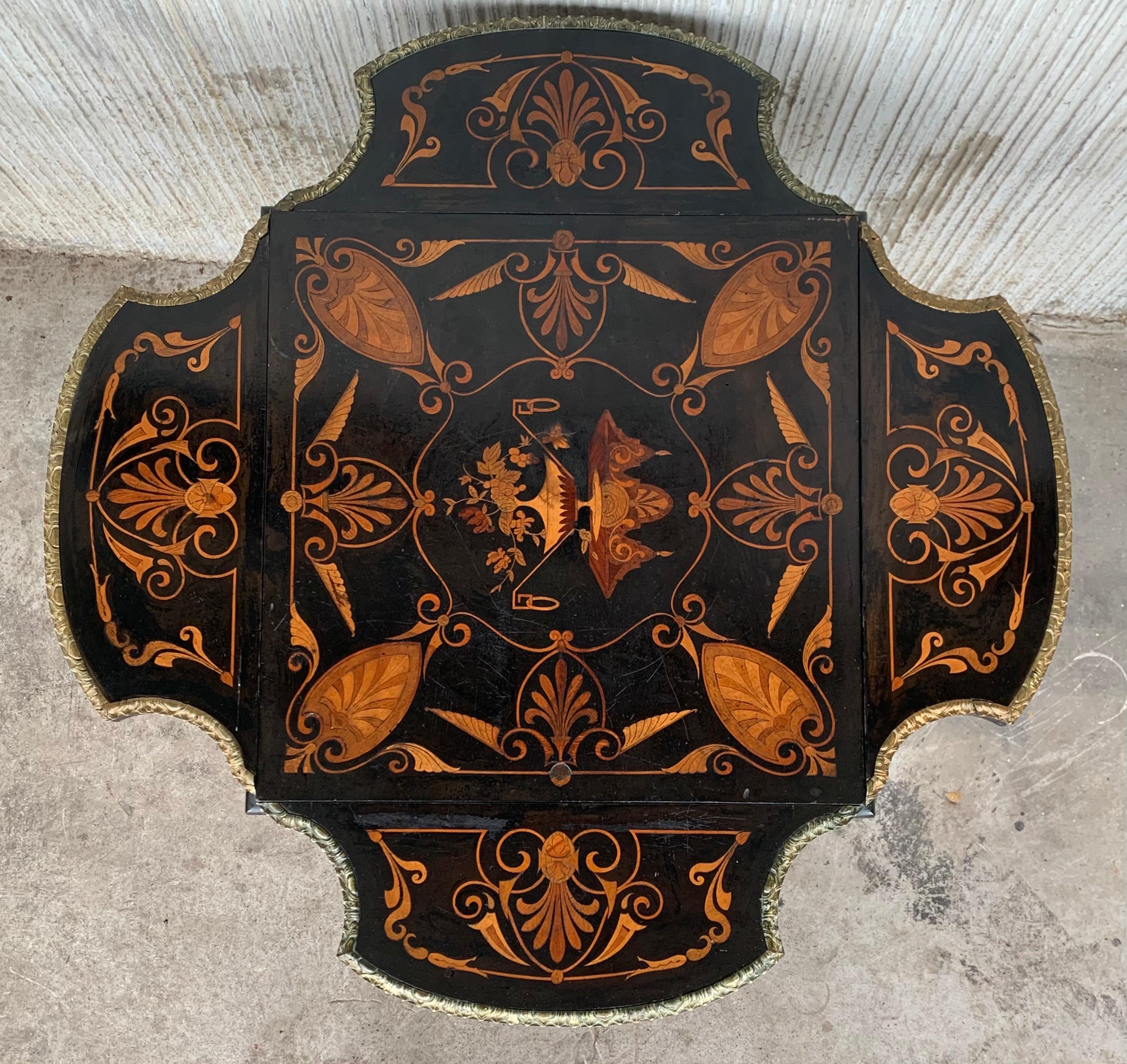 French Napoleon III Period Ebonized Travailleuse/Dressing Table, 19th Century 3