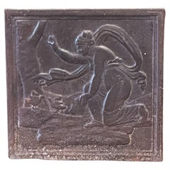 Französisch Napoleon III Periode Fireback / Backsplash, 19. Jahrhundert