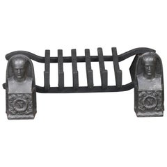 French Napoleon III Period Fireplace Log Grate, 19th Century