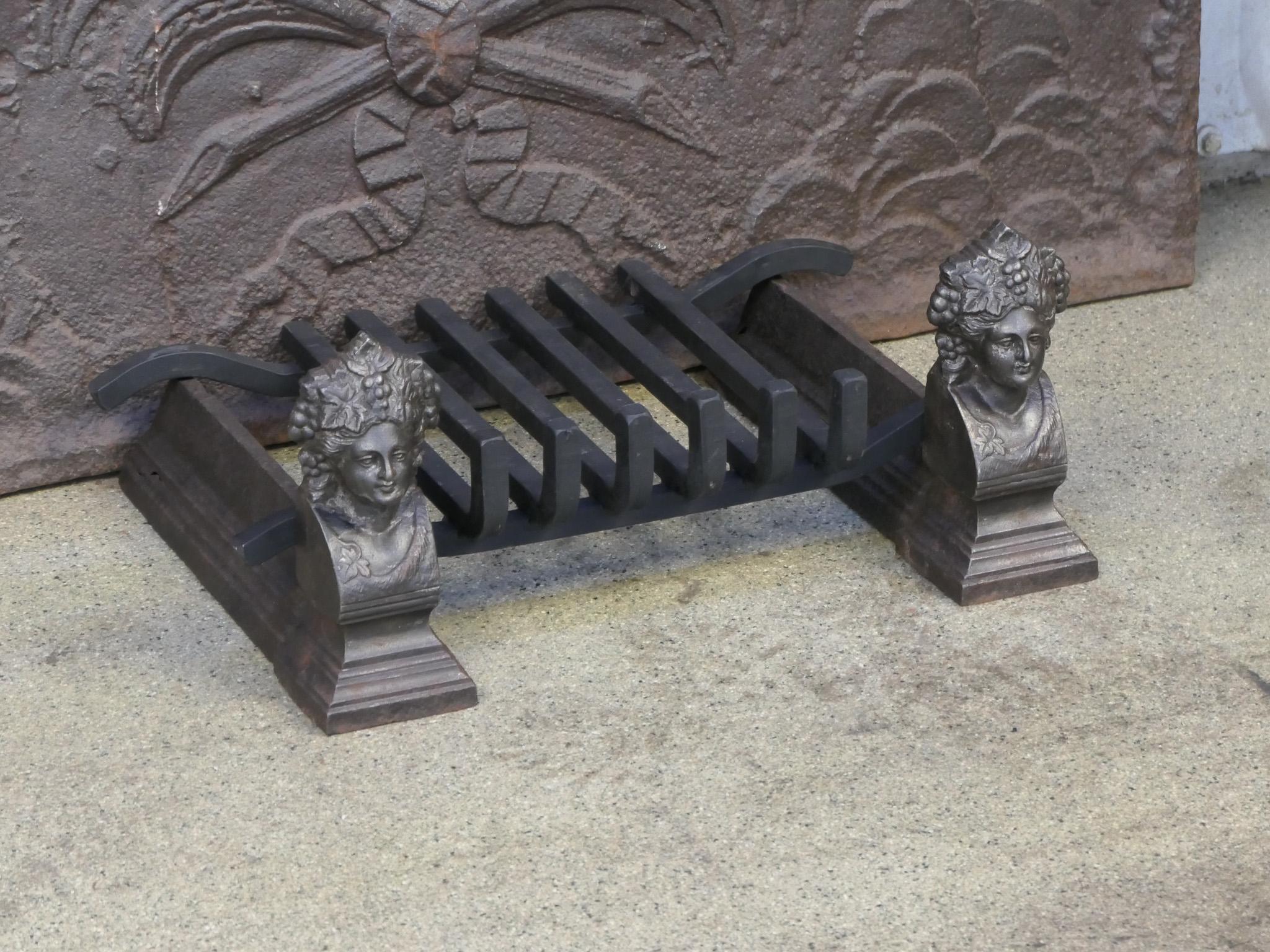 Calco Griglia per caminetto francese d'epoca Napoleone III in vendita