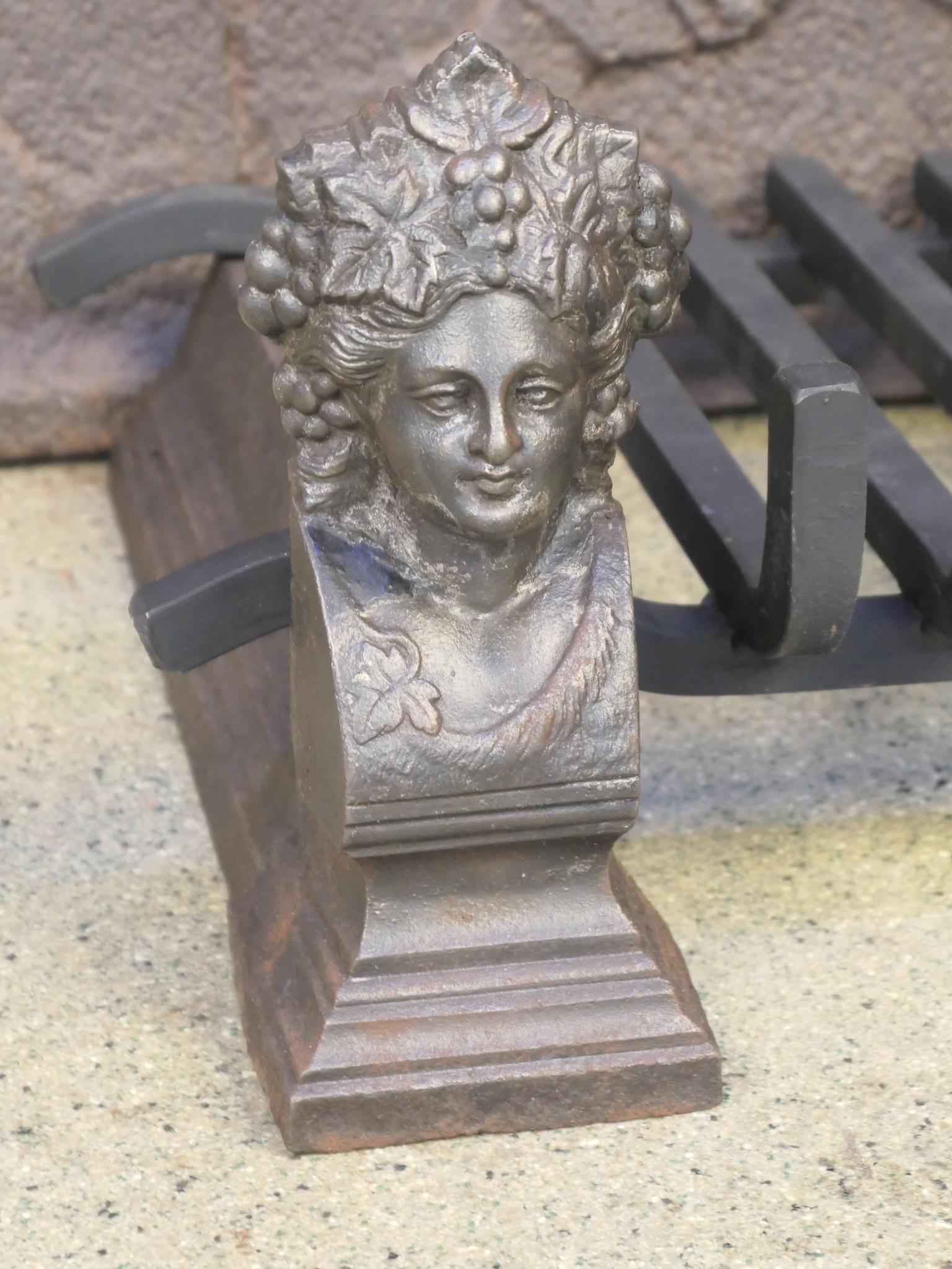 Griglia per caminetto francese d'epoca Napoleone III In condizioni buone in vendita a Soest, NL