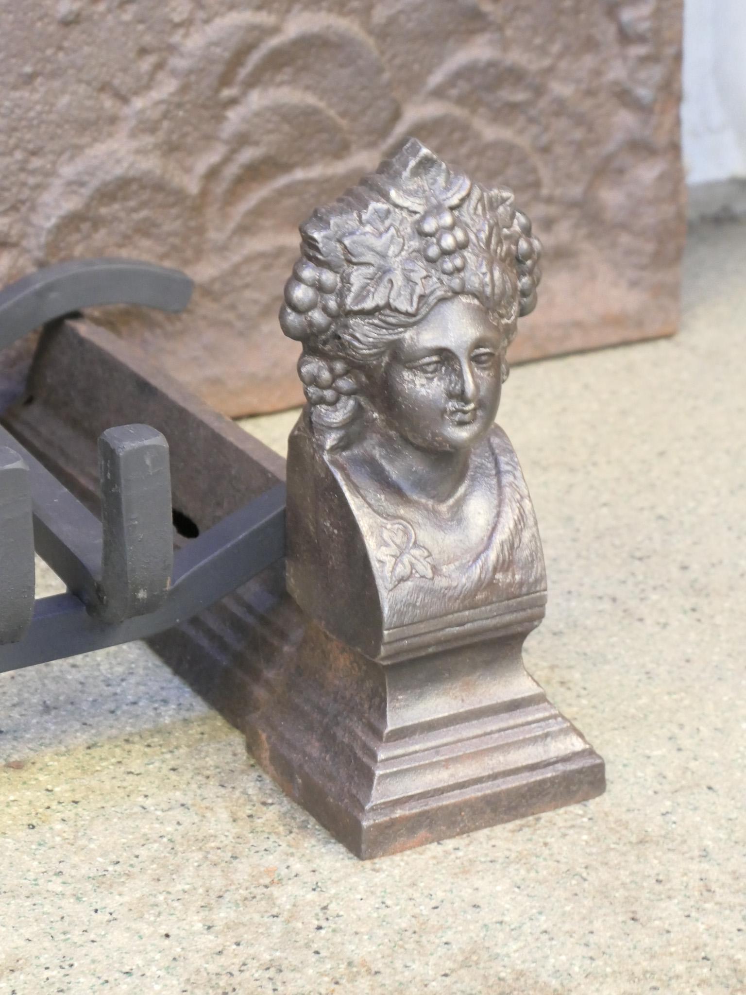 XIX secolo Griglia per caminetto francese d'epoca Napoleone III in vendita