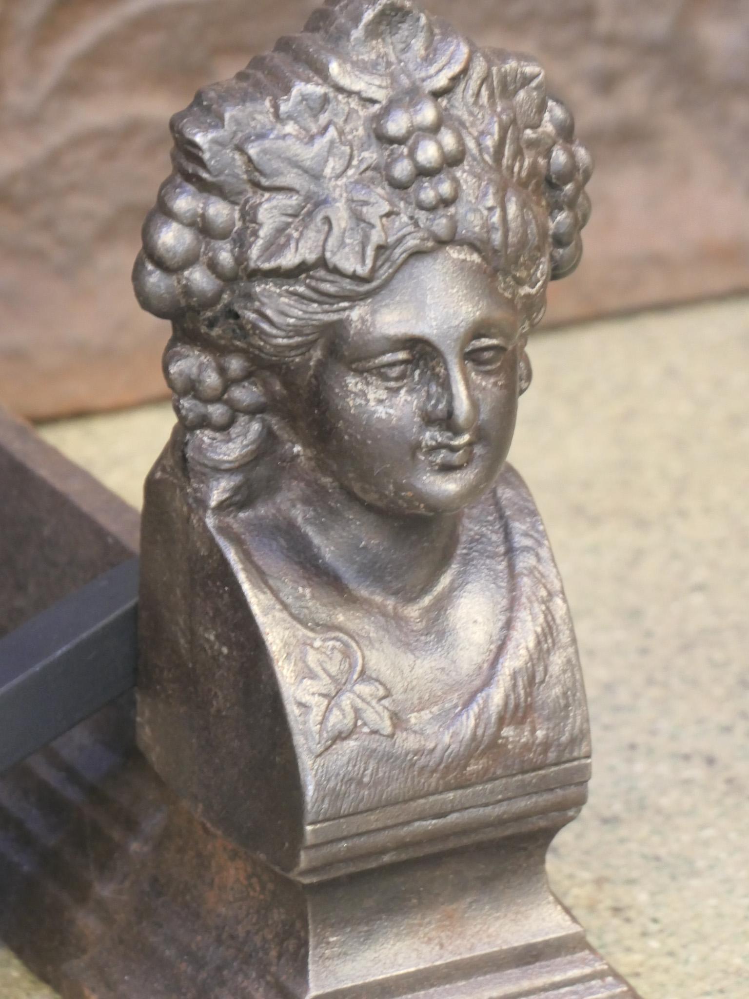 Ferro Griglia per caminetto francese d'epoca Napoleone III in vendita