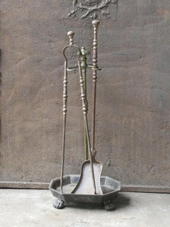 French Napoleon III Period Fireplace Tools or Fire Tools, 19th Century