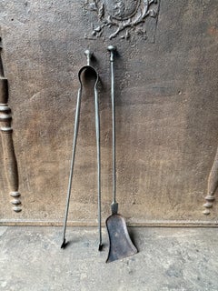 French Napoleon III Period Fireplace Tools or Fire Tools, 19th Century