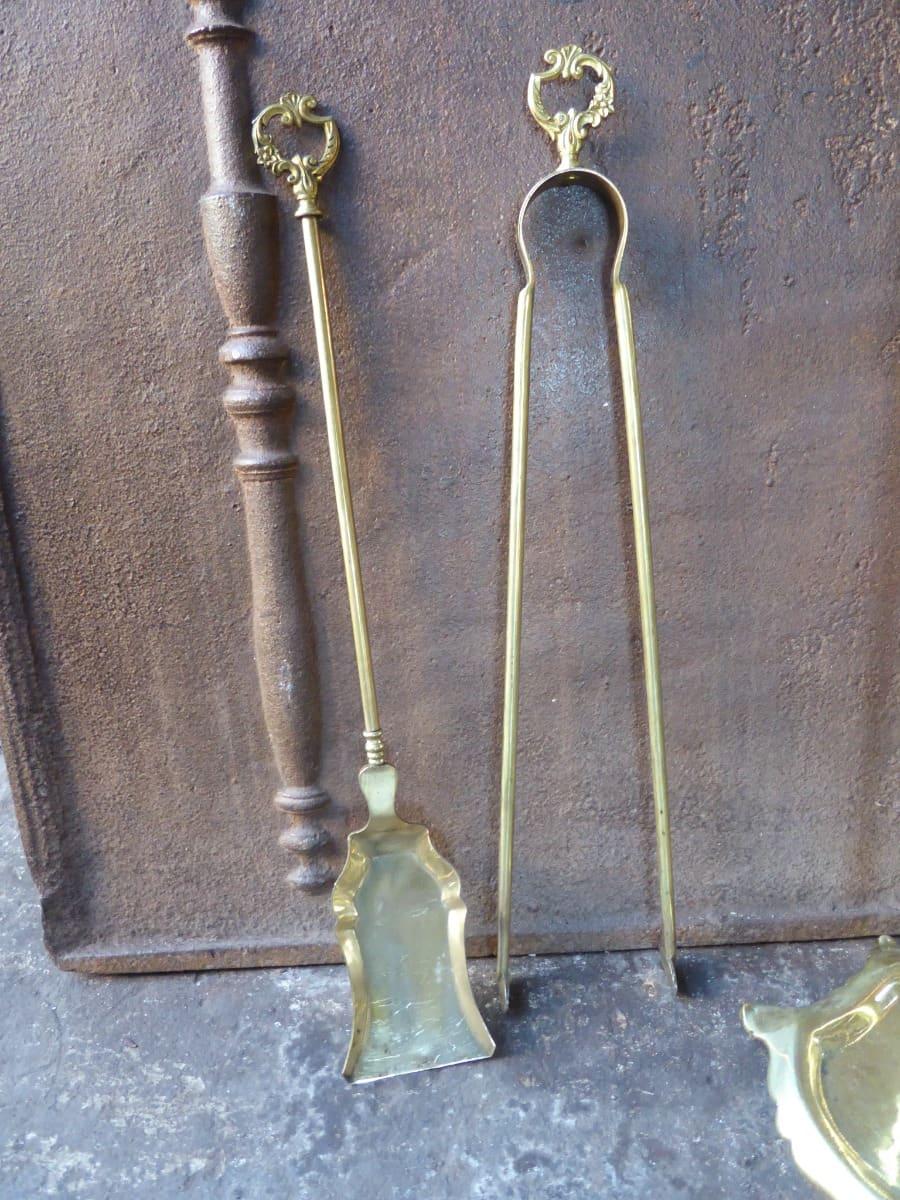 Attrezzi da camino o da fuoco francesi del periodo Napoleone III, XIX secolo in vendita 2