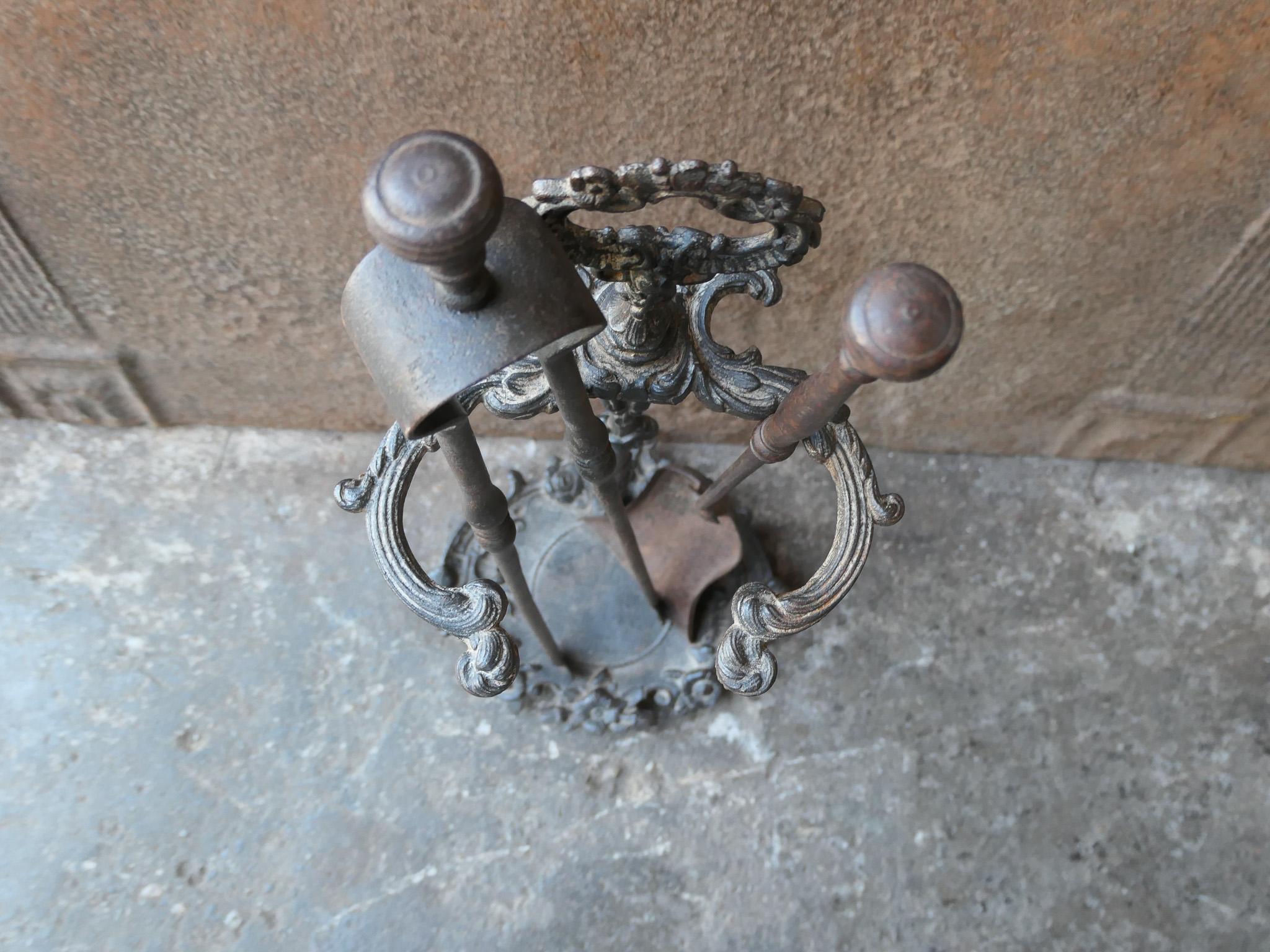 Attrezzi da camino o da fuoco francesi del periodo Napoleone III, XIX secolo in vendita 3