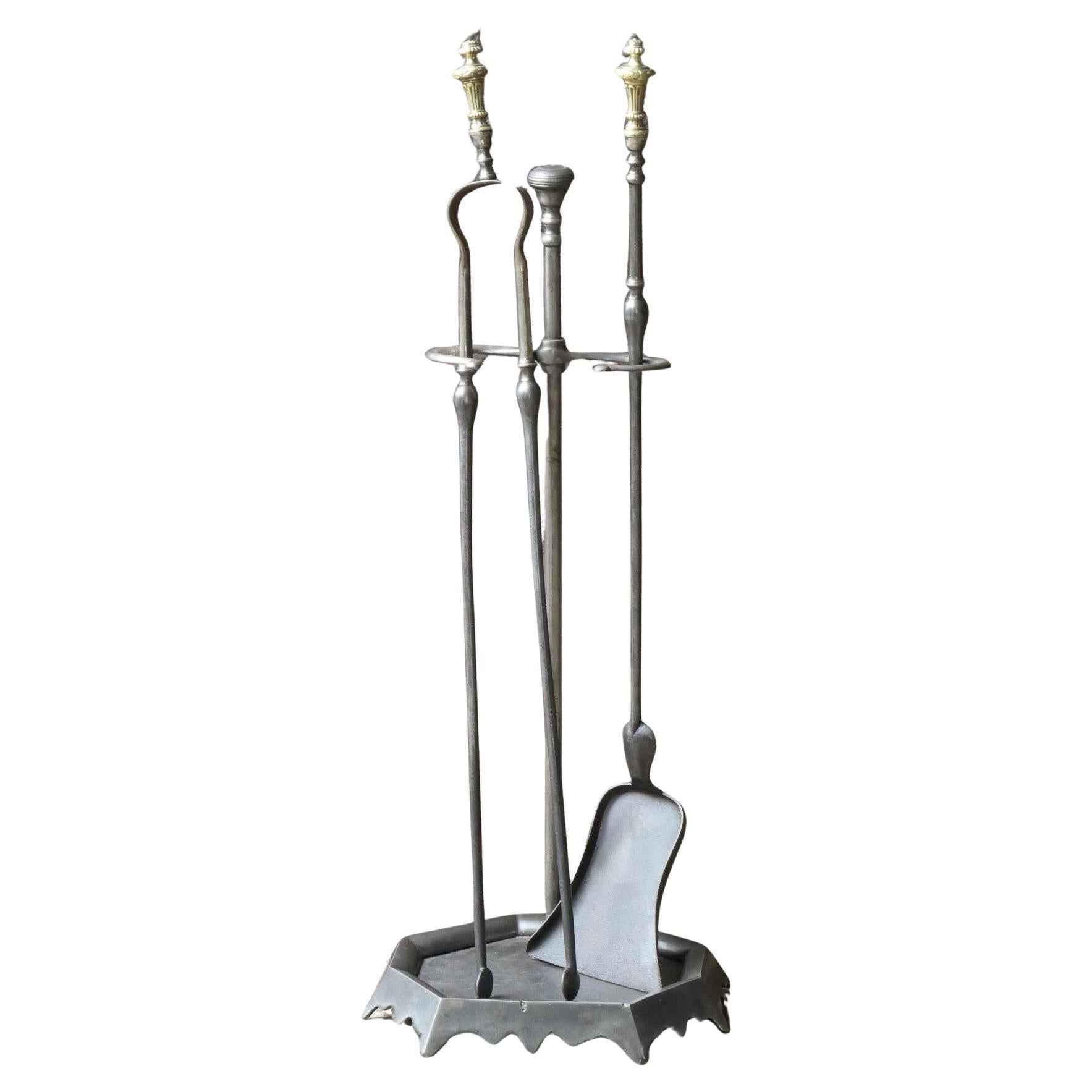 French Napoleon III Period Fireplace Tools or Fire Tools, 19th Century
