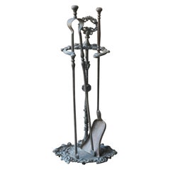 French Napoleon III Period Fireplace Tools or Fire Tools, 19th Century