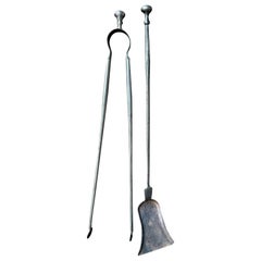 French Napoleon III Period Fireplace Tools or Fire Tools, 19th Century