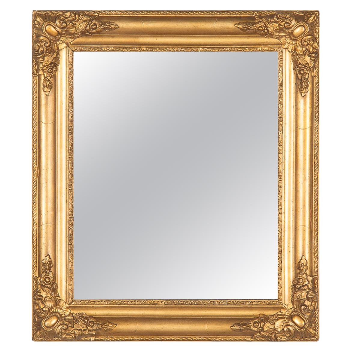 French Napoleon III Period Giltwood Mirror, circa 1870s