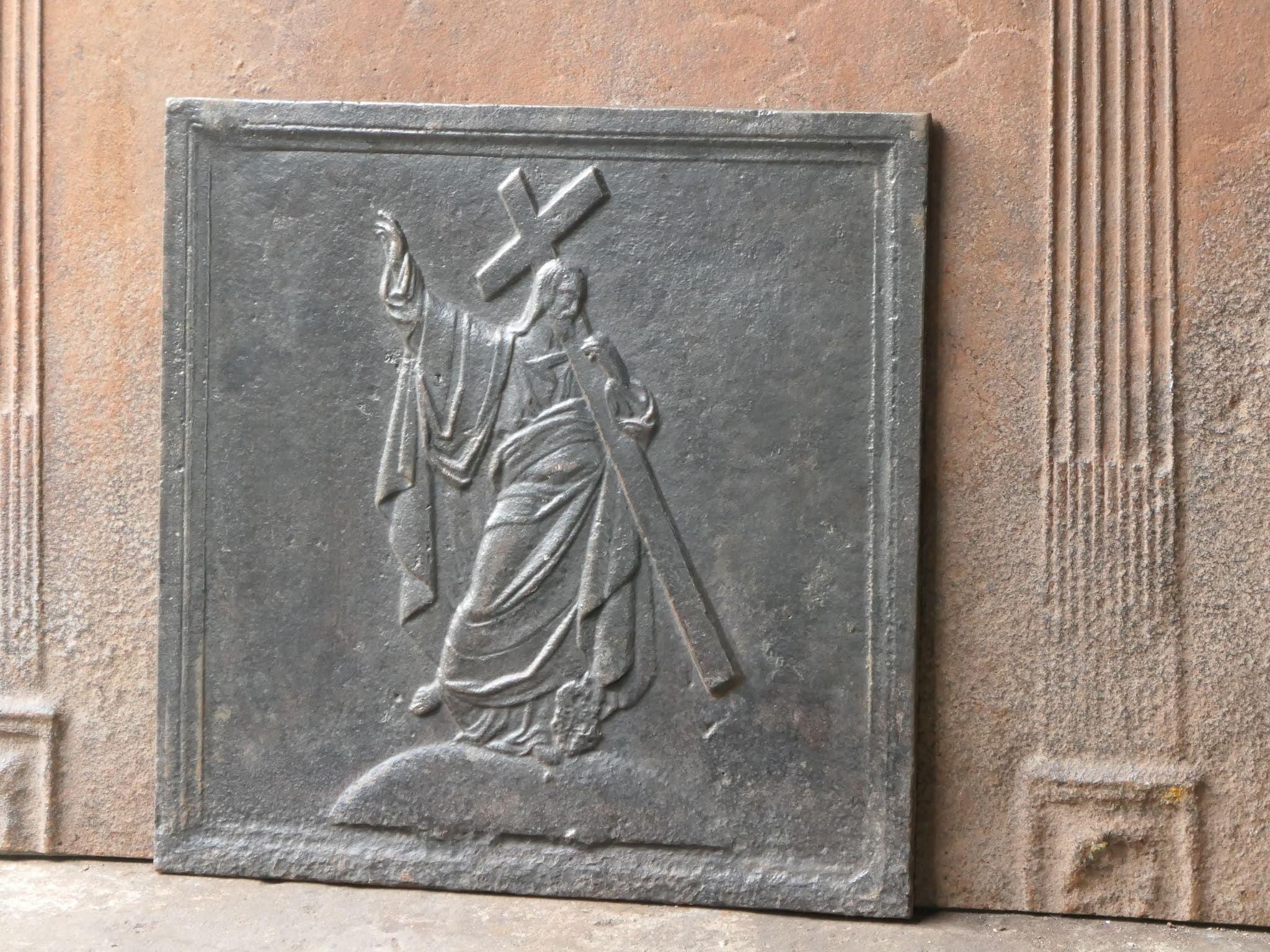 Français Plaque de cheminée / dosseret 