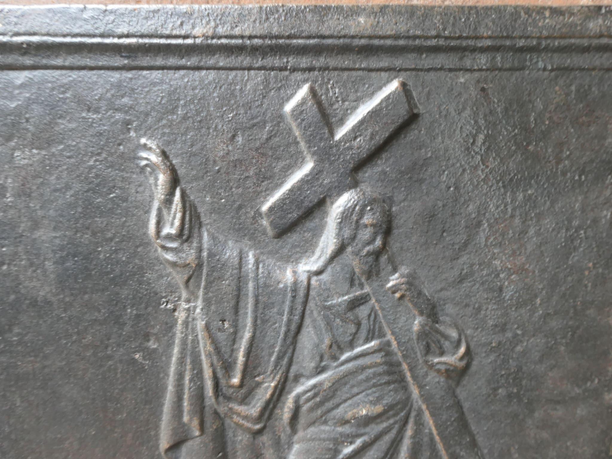 XIXe siècle Plaque de cheminée / dosseret 