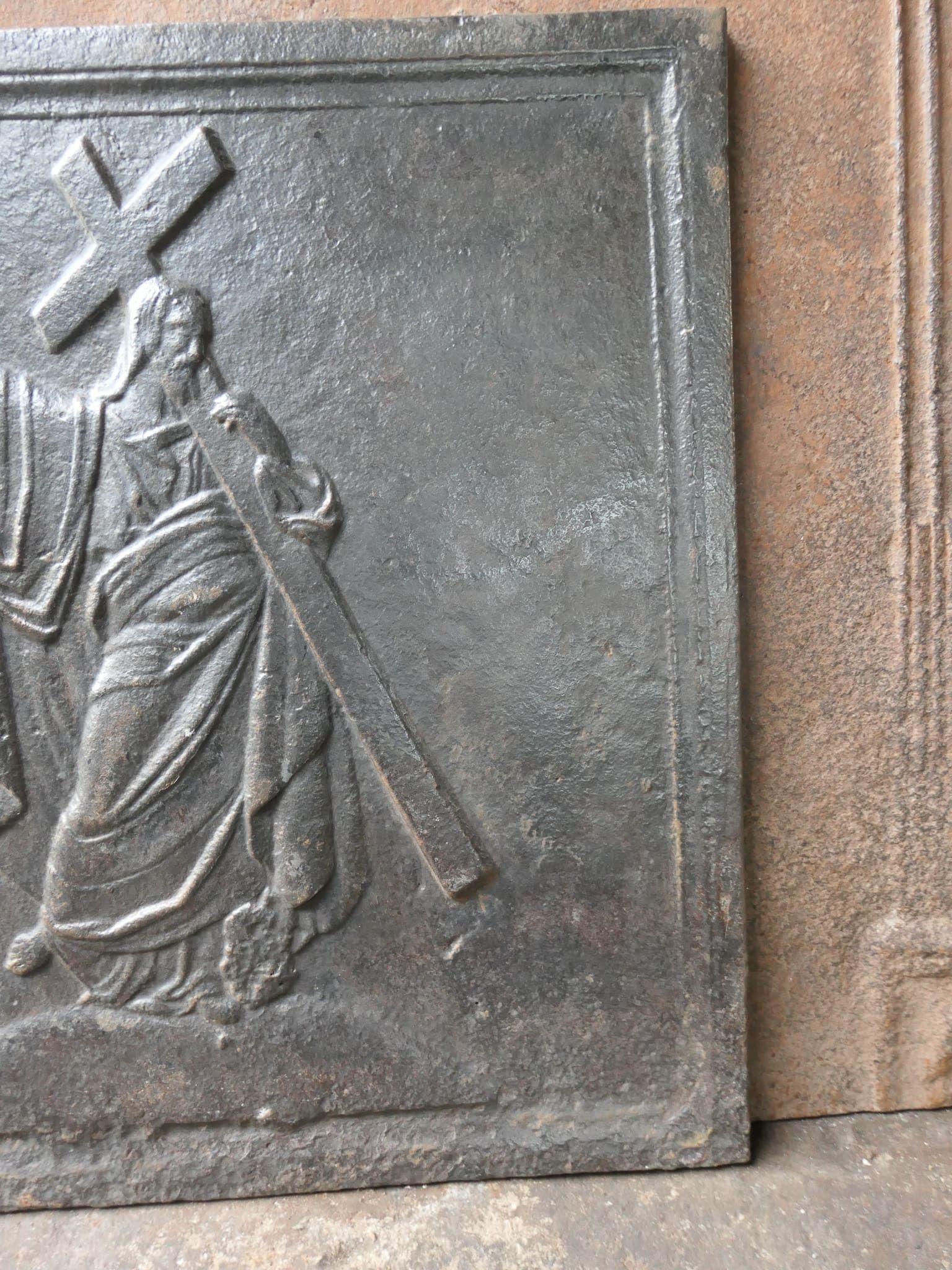 Fer Plaque de cheminée / dosseret 