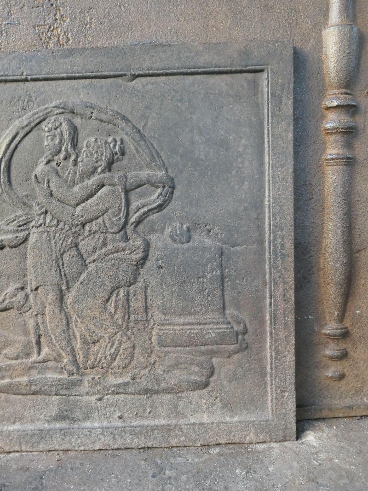 Plaque de cheminée / dosseret 