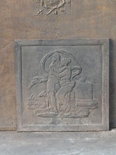 French Napoleon III Period 'Man and Woman' Fireback / Backsplash