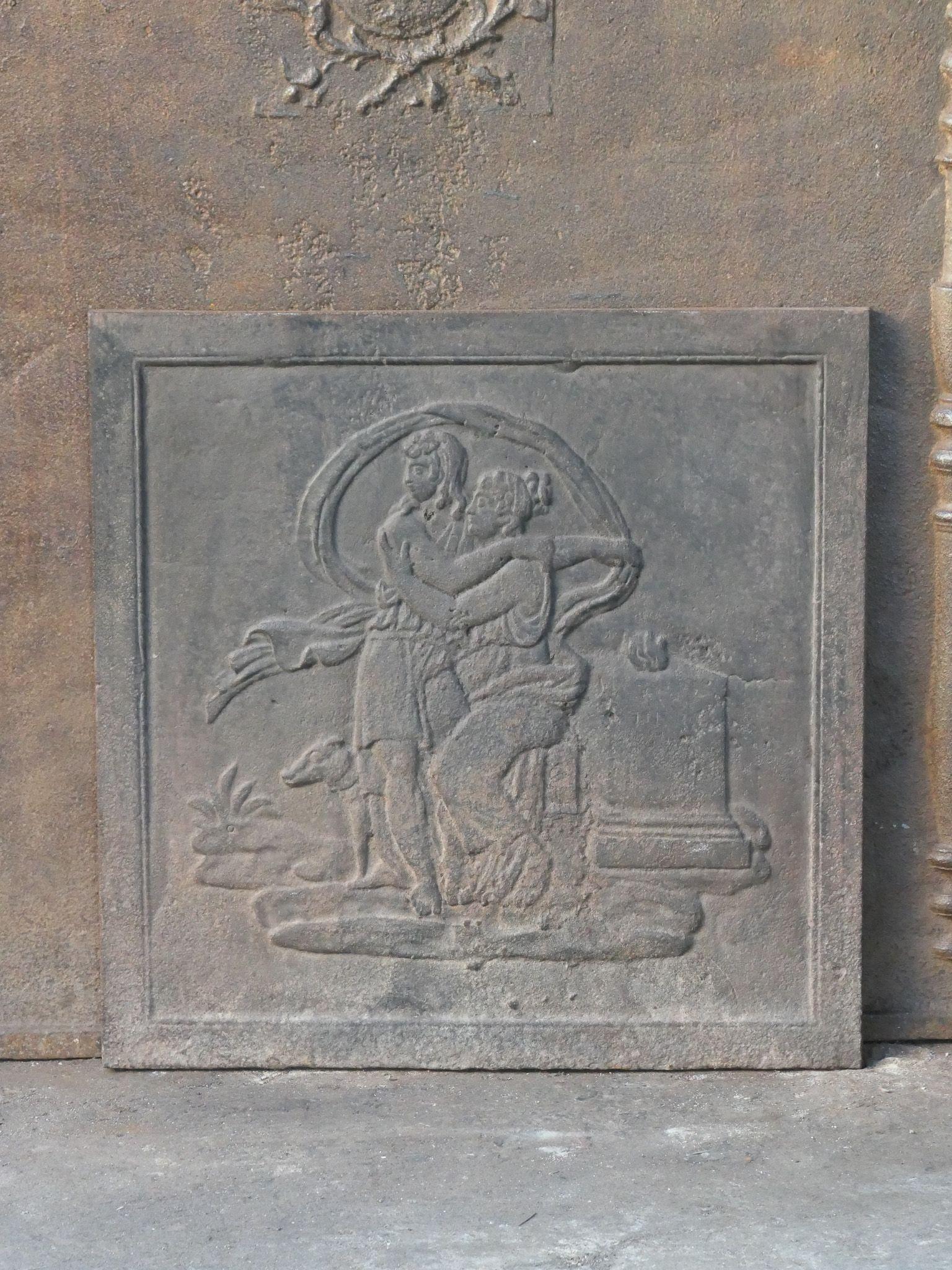 Français Plaque de cheminée / dosseret 