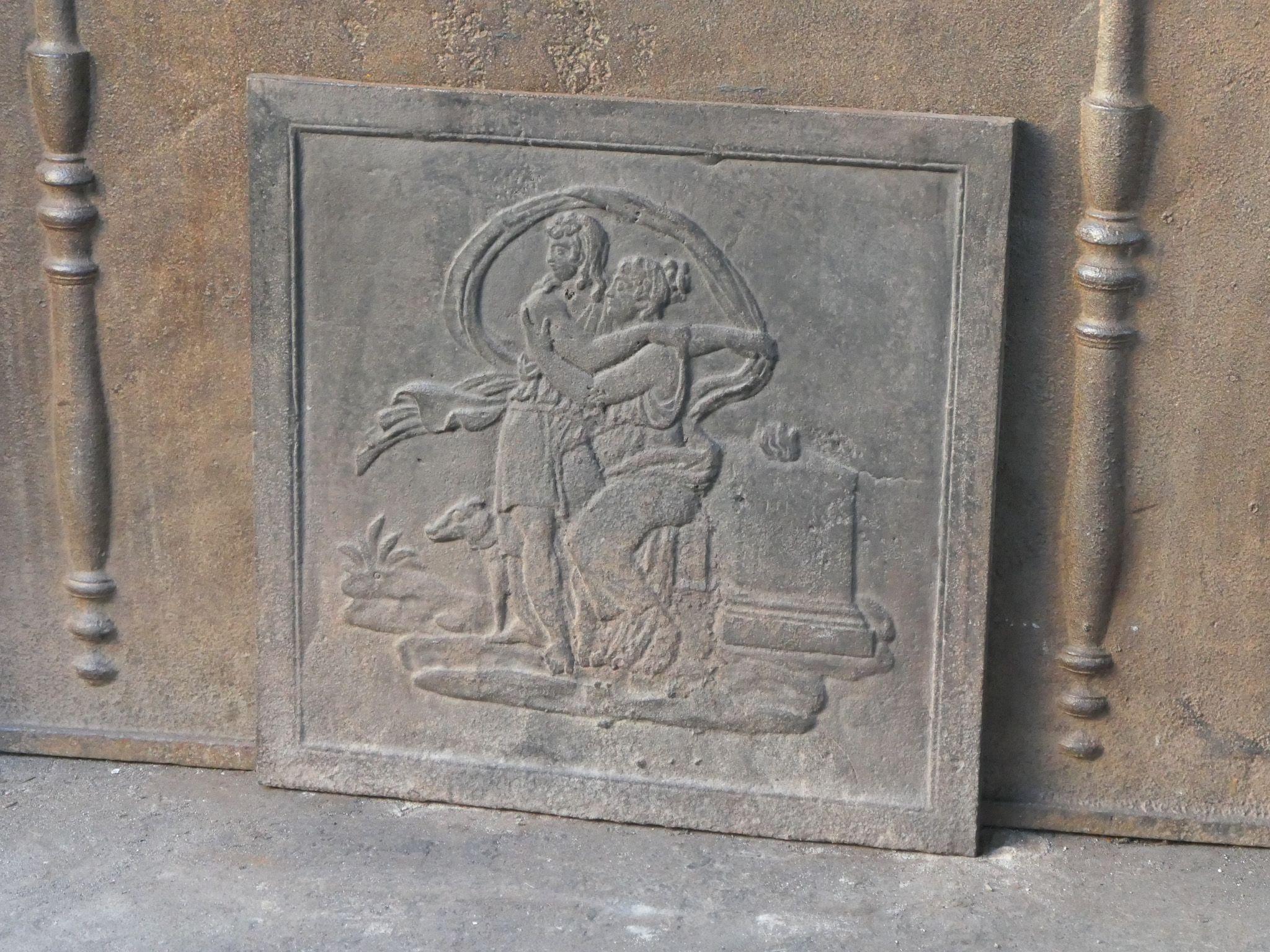 Plaque de cheminée / dosseret 