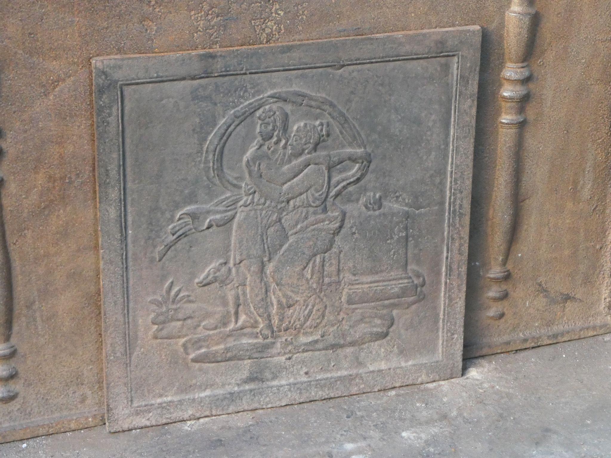 XIXe siècle Plaque de cheminée / dosseret 
