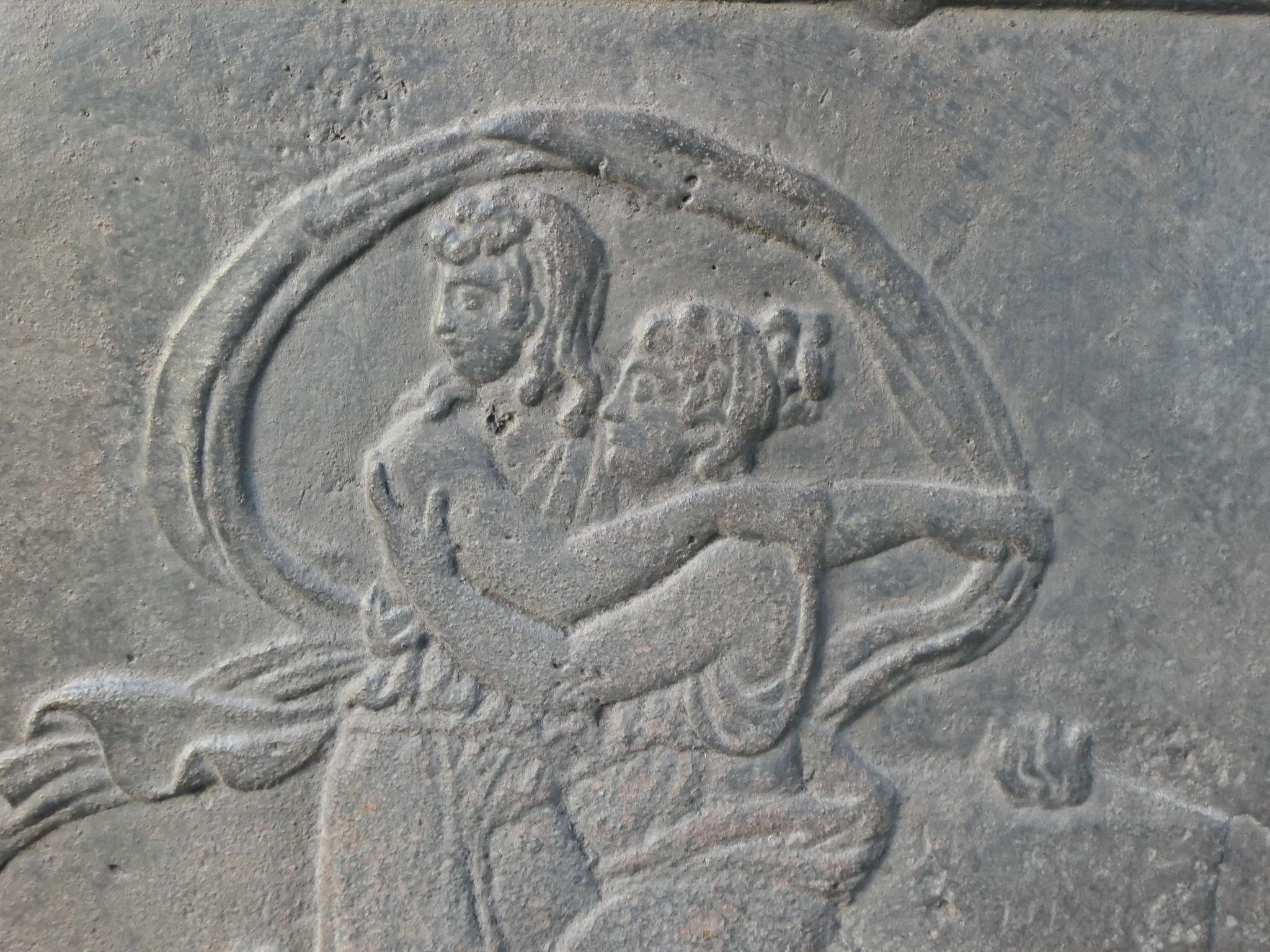 Fer Plaque de cheminée / dosseret 