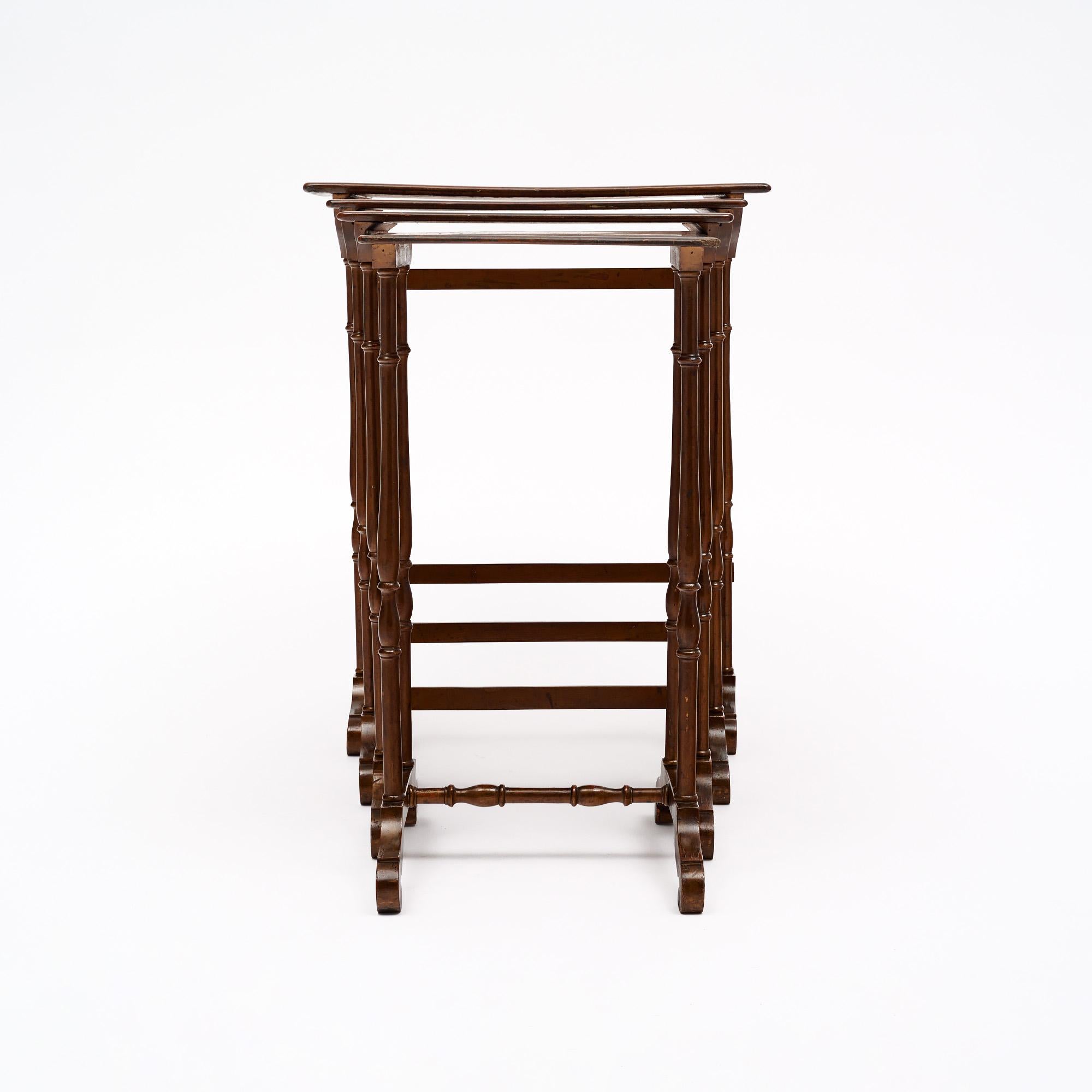 French Napoleon III Period Nesting Tables For Sale 1