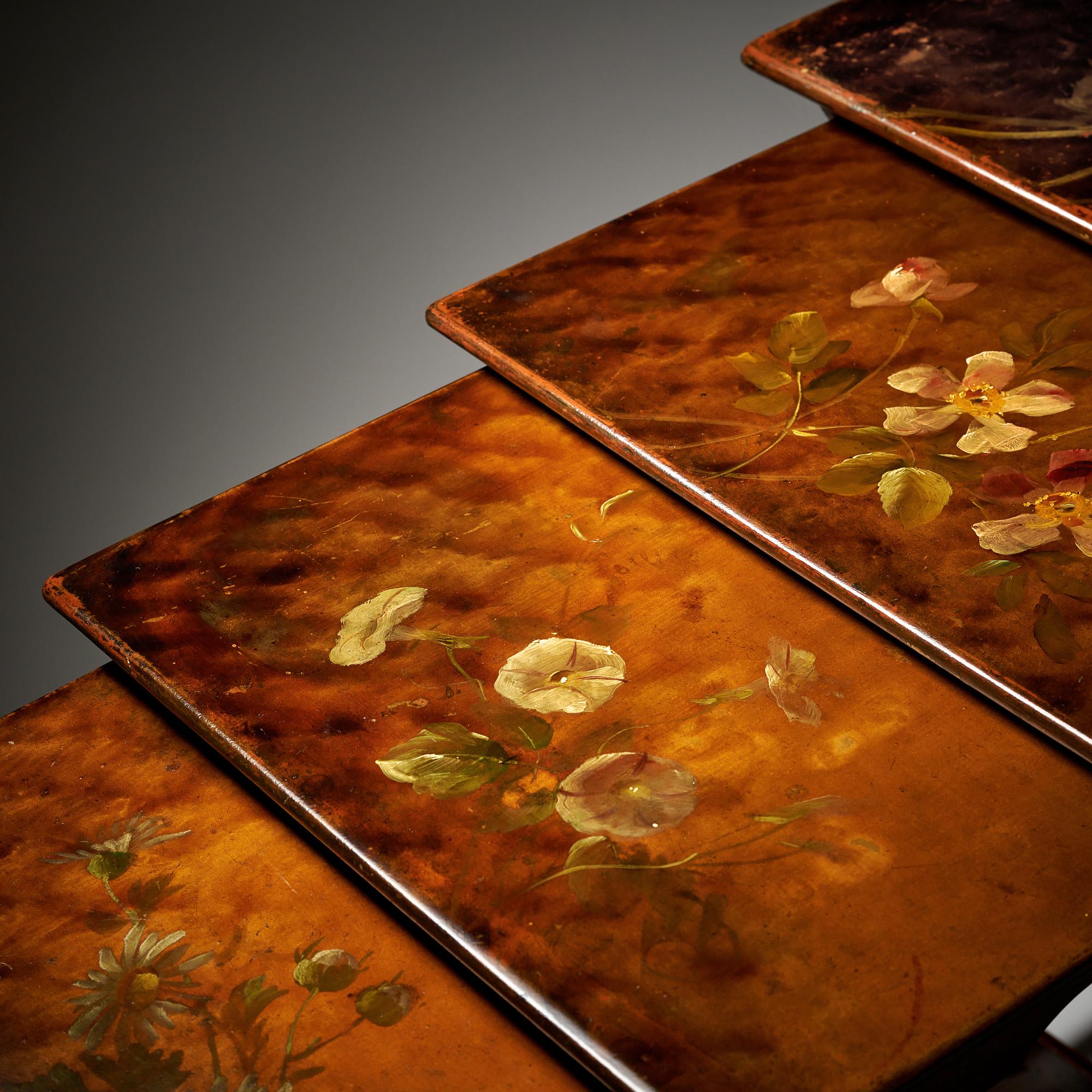 French Napoleon III Period Nesting Tables For Sale 3