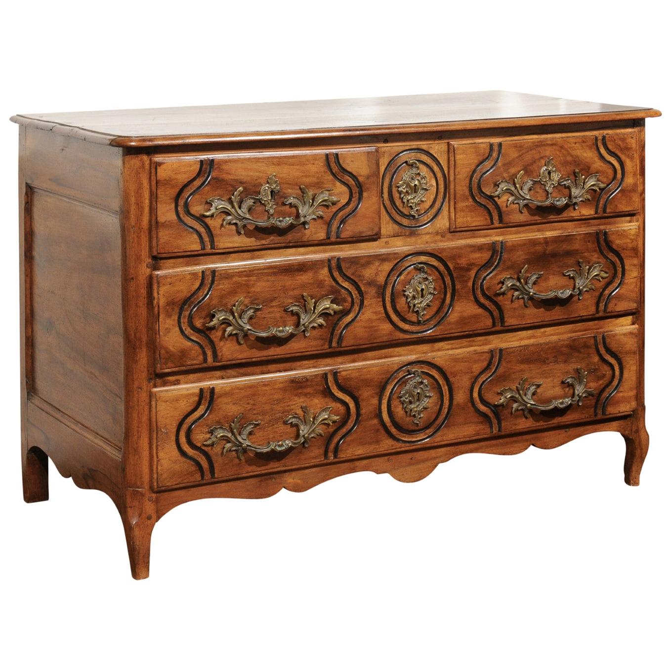 French Napoleon III Period Parisienne Commode with Four Drawers, circa 1850
