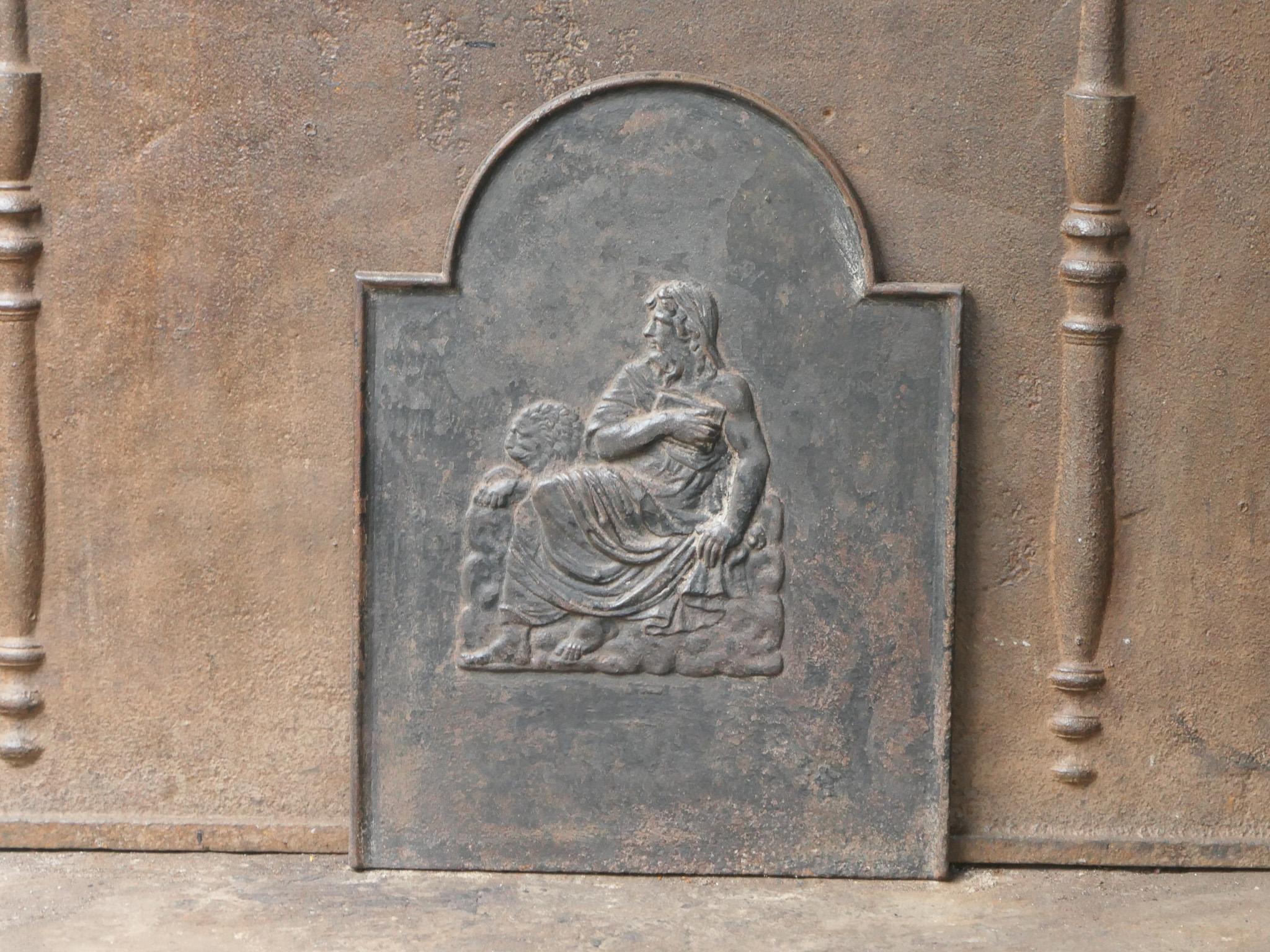 19th Century French Napoleon III Period 'Saint Marc and the Lion' Fireback / Backsplash
