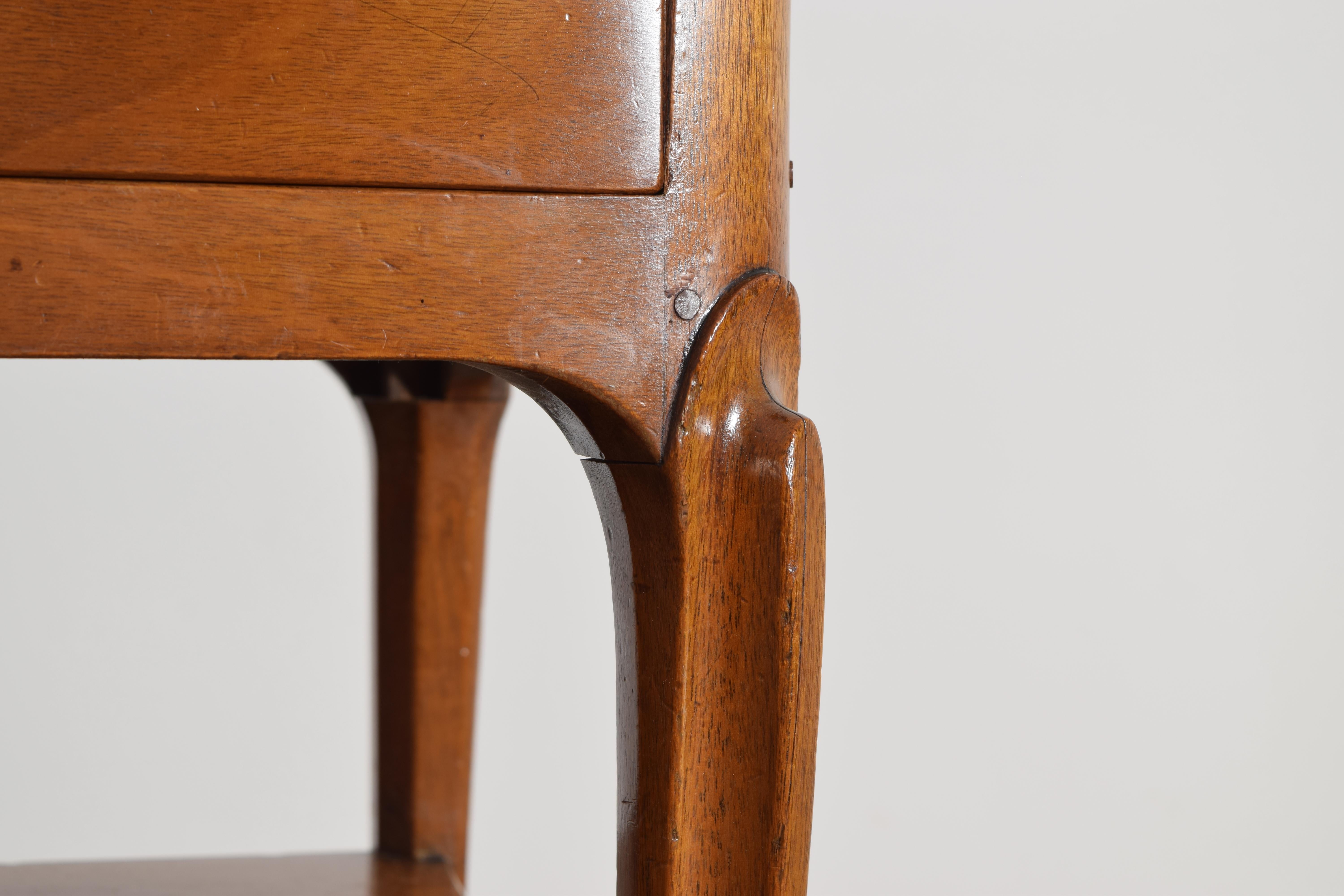 Rafraichissoir francés de nogal, mármol y cinc del periodo Napoleón III, ca. 1865 en venta 3