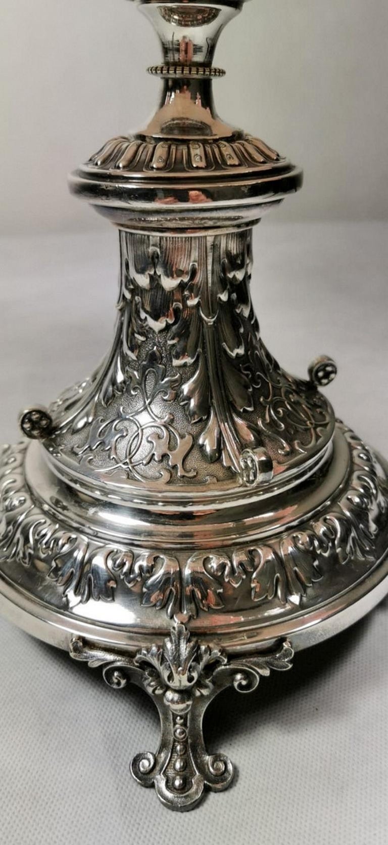 French Napoleon III Pink Opaline Glass Trumpet Epergne Vase For Sale at 1stdibs