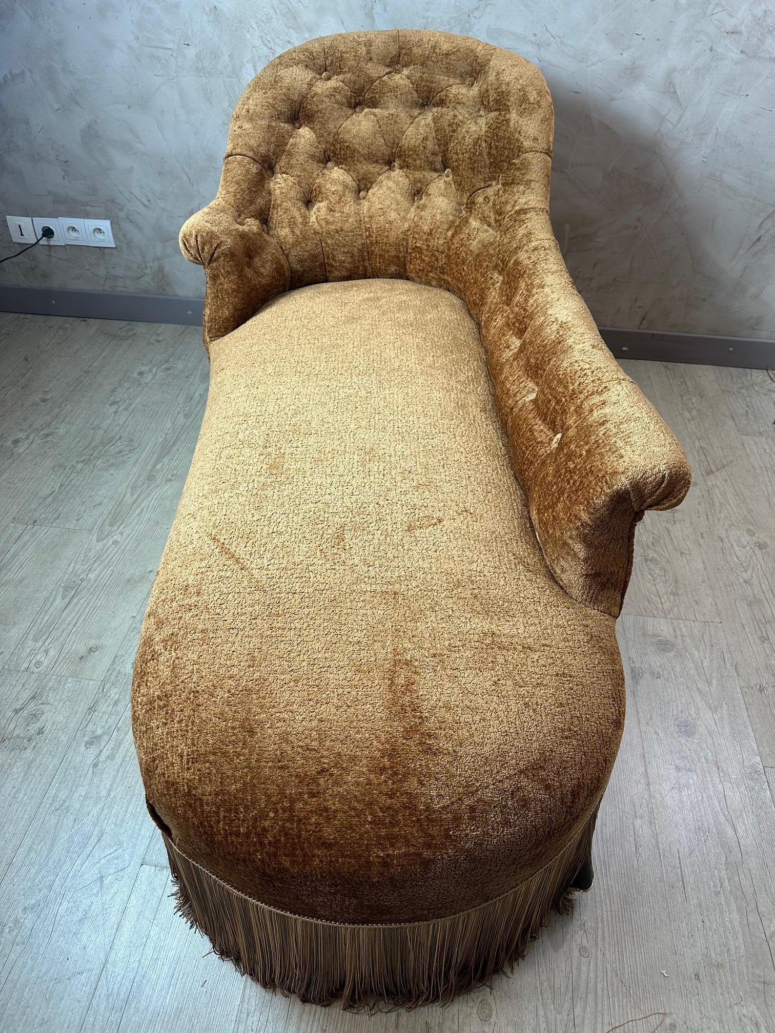 Französischer Sessel Napoleon III., neu gepolstert, 1890er Jahre im Angebot 14