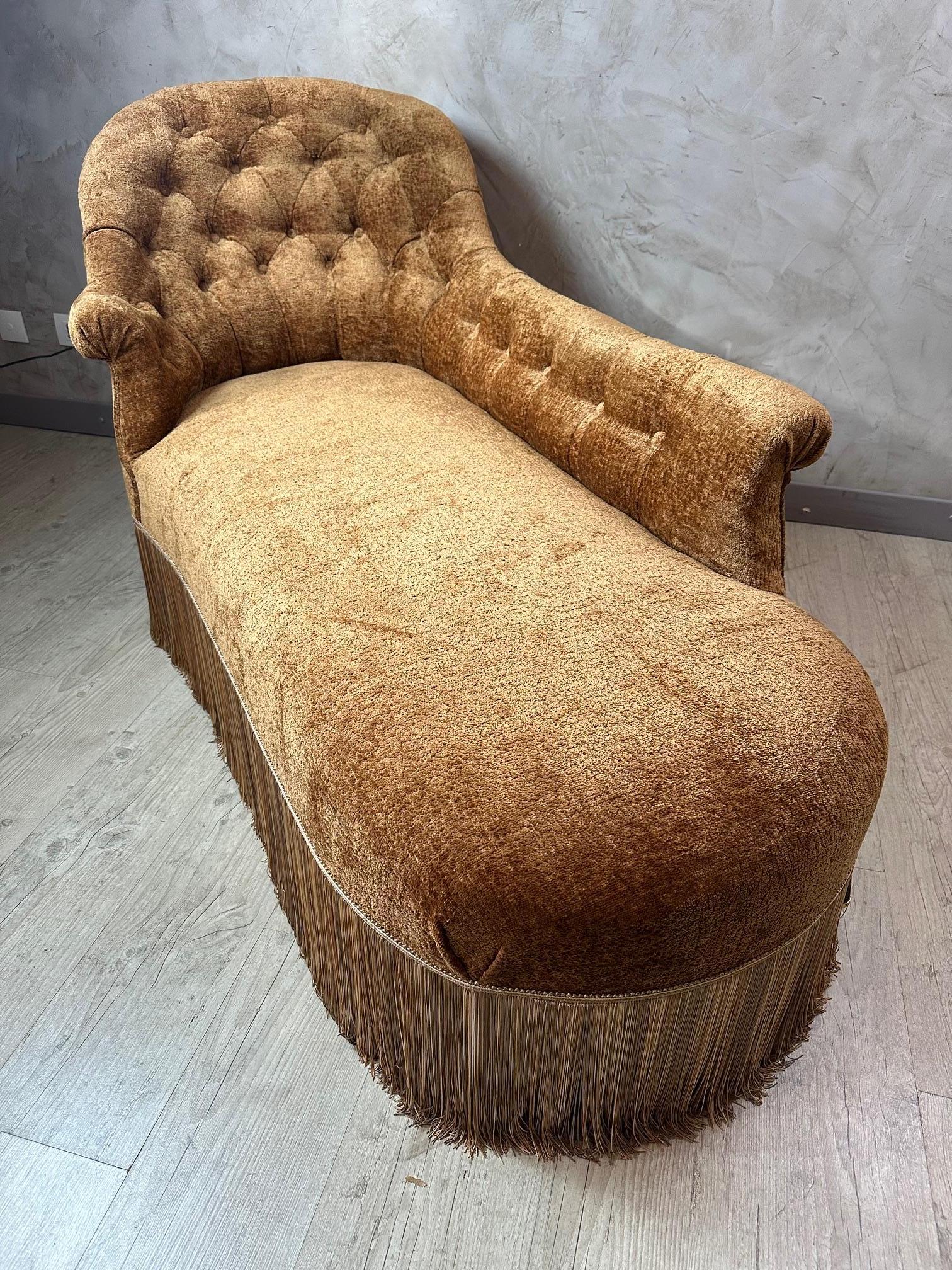Französischer Sessel Napoleon III., neu gepolstert, 1890er Jahre im Angebot 1