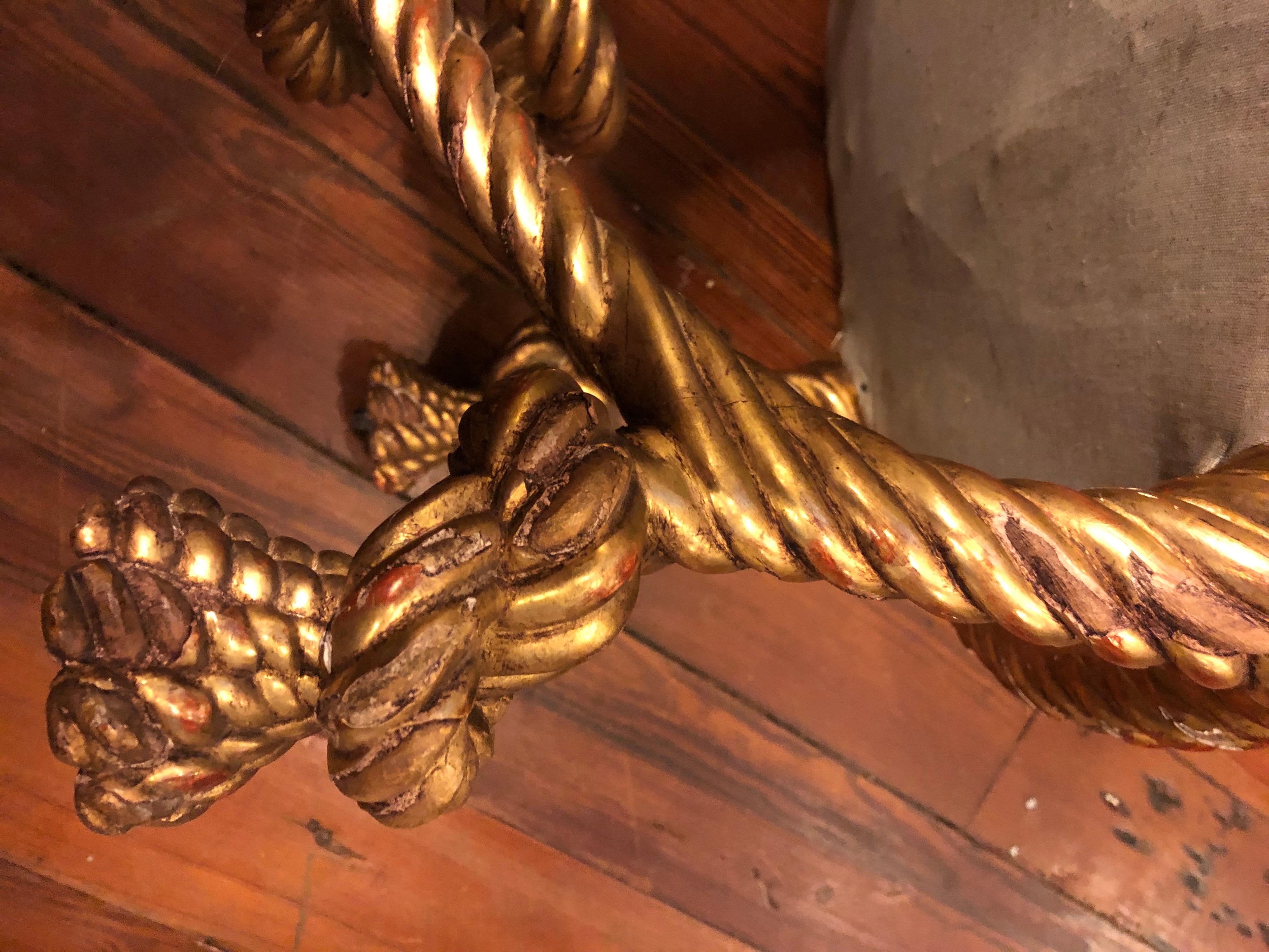 Wood French Napoleon III Rope Stool For Sale