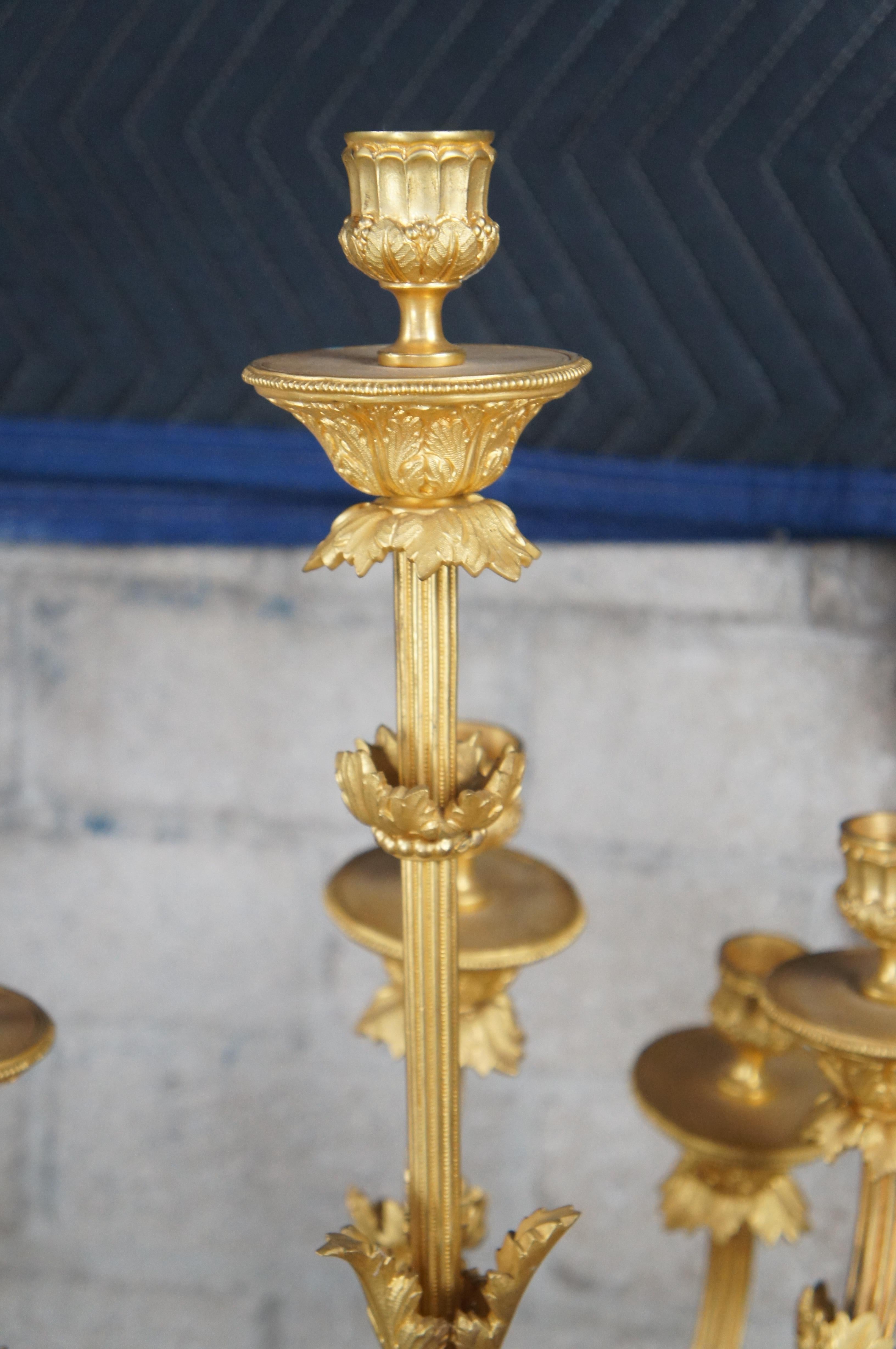 Urna a forma di candelabro in porcellana ormoluta in stile Napoleone III Sèvres Stepniewski in vendita 3